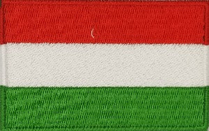 fully embroidered flag patch made in new zealand flag of hungary