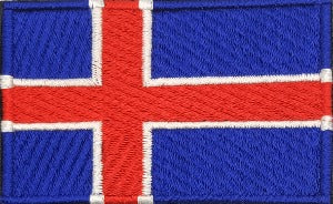 fully embroidered flag patch made in new zealand flag of iceland