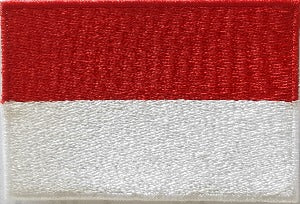 fully embroidered flag patch made in new zealand flag of indonesia