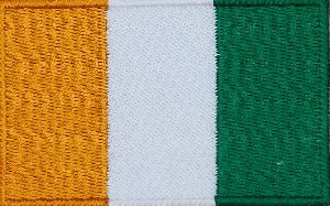 fully embroidered flag patch made in new zealand flag of ivory coast