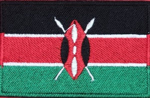 fully embroidered flag patch made in new zealand flag of kenya