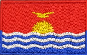 fully embroidered flag patch made in new zealand flag of kiribati