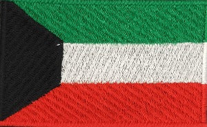 fully embroidered flag patch made in new zealand flag of kuwait