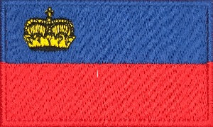 fully embroidered flag patch made in new zealand flag of liechtenstein