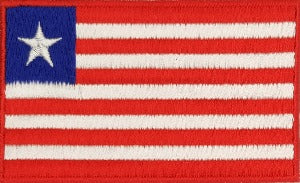 fully embroidered flag patch made in new zealand flag of liberia