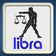 Embroidered Horoscope Patch Libra