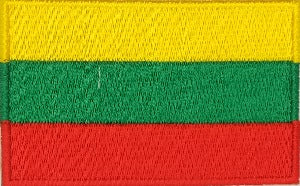 fully embroidered flag patch made in new zealand flag of lithuania