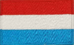 fully embroidered flag patch made in new zealand flag of luxembourg