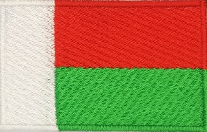 fully embroidered flag patch made in new zealand flag of madagascar