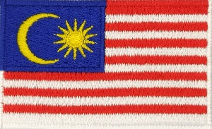 fully embroidered flag patch made in new zealand flag of malaysia