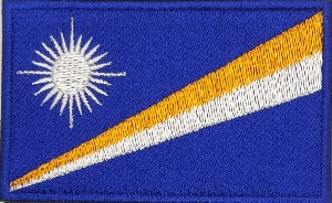 fully embroidered flag patch made in new zealand flag of marshall islands