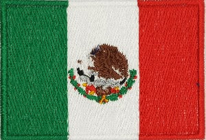 fully embroidered flag patch made in new zealand flag of mexico