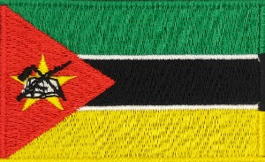 fully embroidered flag patch made in new zealand flag of mozambique