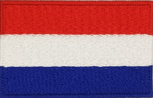 fully embroidered flag patch made in new zealand flag of netherlands
