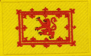 fully embroidered flag patch of rampant lion made in new zealand