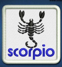 Embroidered Horoscope Patch Scorpio
