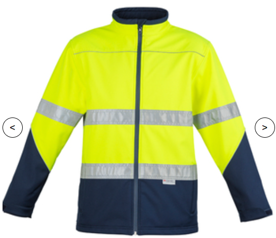 Embroidered logos for branded apparel made in Tauranga NZ embroidered branding  softshell hiviz jacket