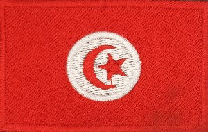 fully embroidered flag patch made in new zealand flag of tunisia