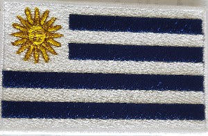 fully embroidered flag patch made in new zealand flag of uruguay