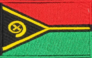 fully embroidered flag patch made in new zealand flag of vanuatu
