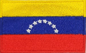 fully embroidered flag patch made in new zealand flag of venezuala