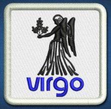 Embroidered Horoscope Patch Virgo