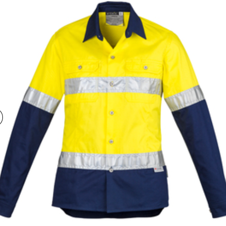 Embroidery patches and logos and branding made in tauranga NZ hiviz spliced shirt syzmik womens cooling taped shirt