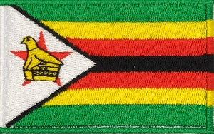 fully embroidered flag patch made in new zealand flag of zimbabwe